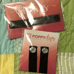 Poppy Clip and Fit Clip, Black and Heathered Black